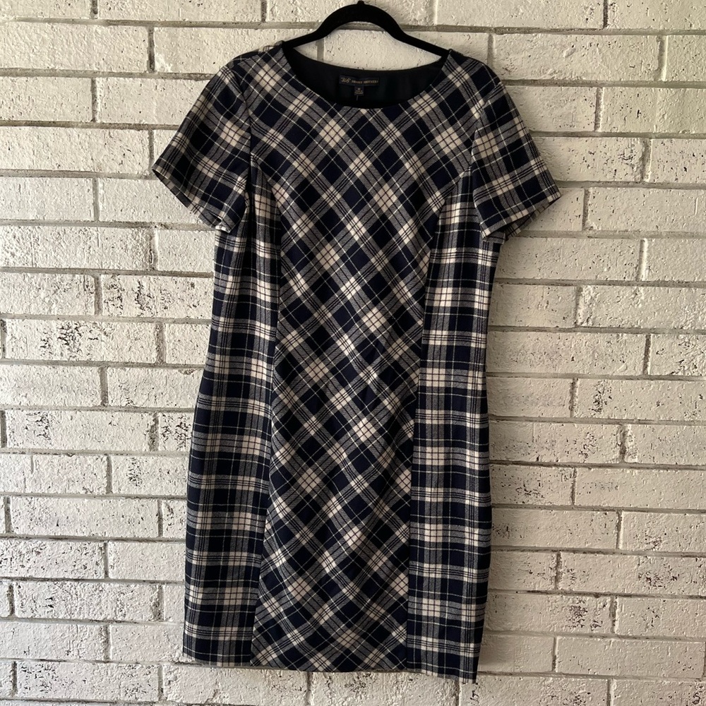 NWT Brooks Brothers Navy Wool Sheath Dress